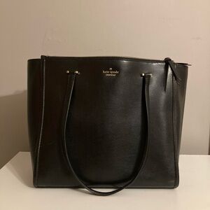 Kate Spade “Patterson Drive Kona Tote” Black Leather